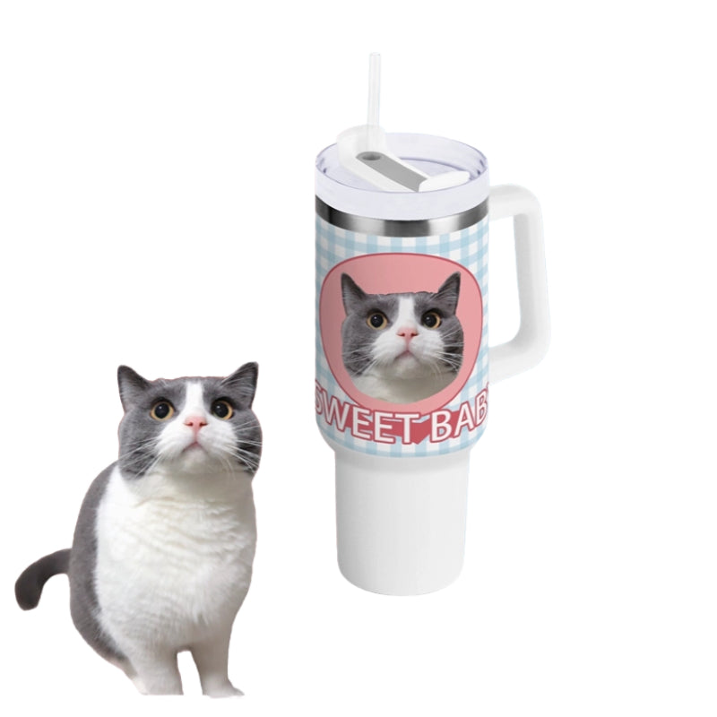 AikeDear - Custom Pet Portrait Stainless Steel Cups