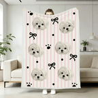 AikeDear-Custom Pet Portrait Blanket