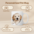 Custom Portrait Ceramic Cup for Dog Lovers