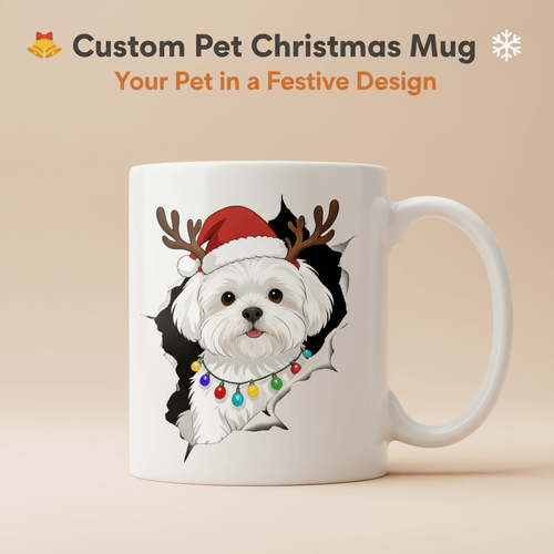 AikeDear-Custom Pet Portrait Mug
