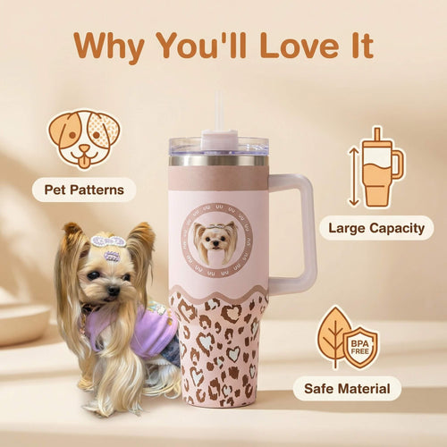 AikeDear -Custom Pet Face Stainless Steel Tumbler