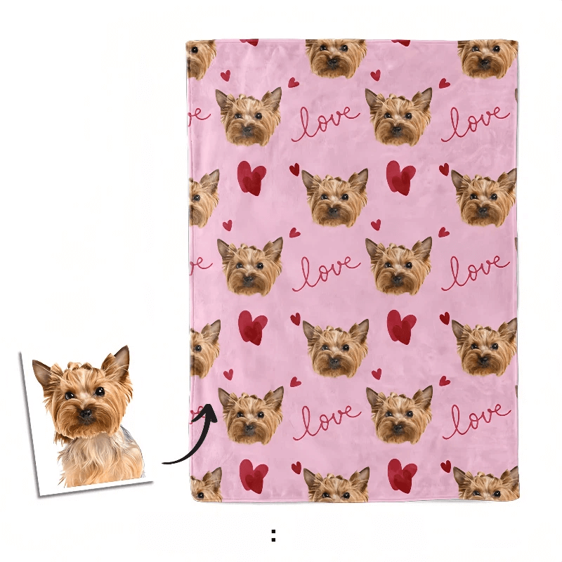 AikeDear -Custom Pet Photo Blanket