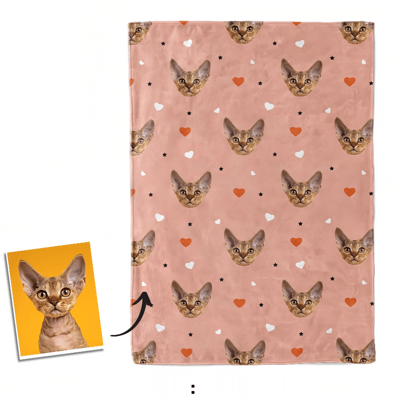 AikeDear-Custom Cat Memorial Blanket