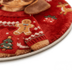 AikeDear-Custom pet portrait Christmas Keepsake Rug