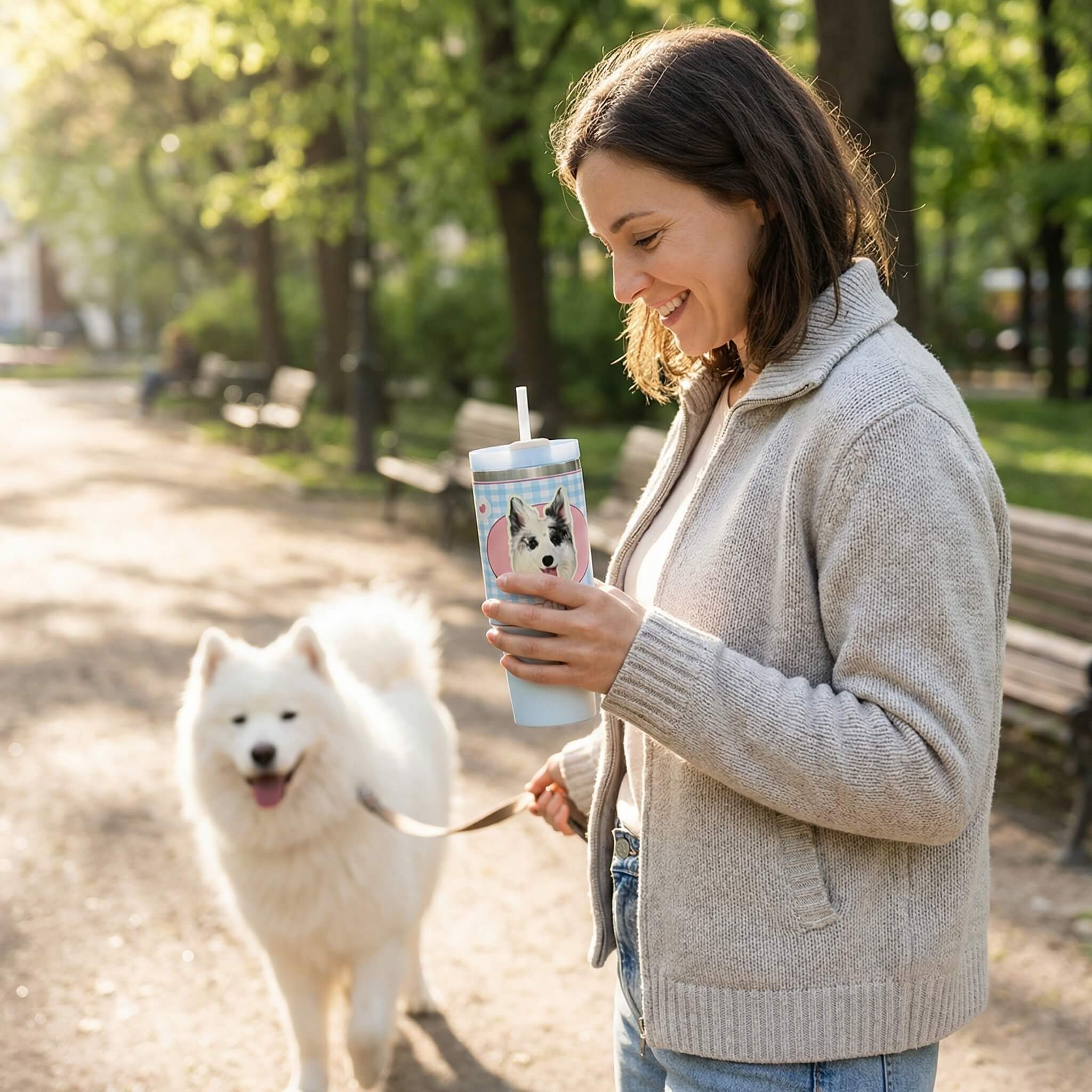 AikeDear -Custom Pet Face Stainless Steel Tumbler