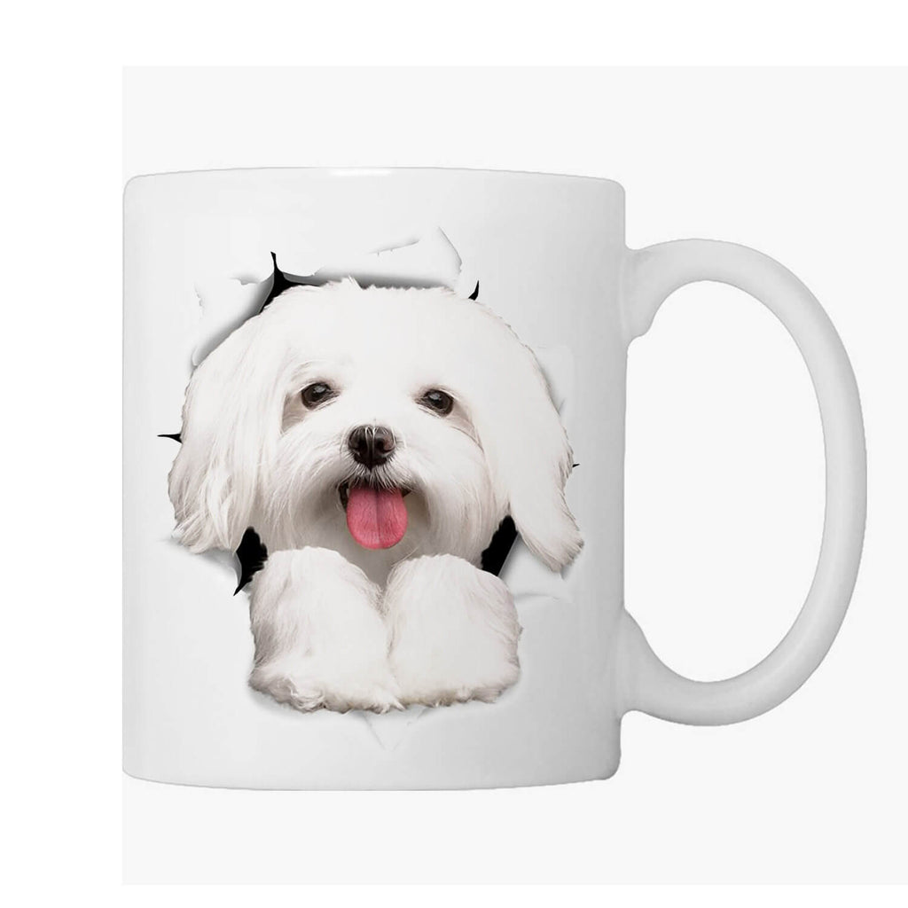 Custom Portrait Ceramic Cup for Dog Lovers