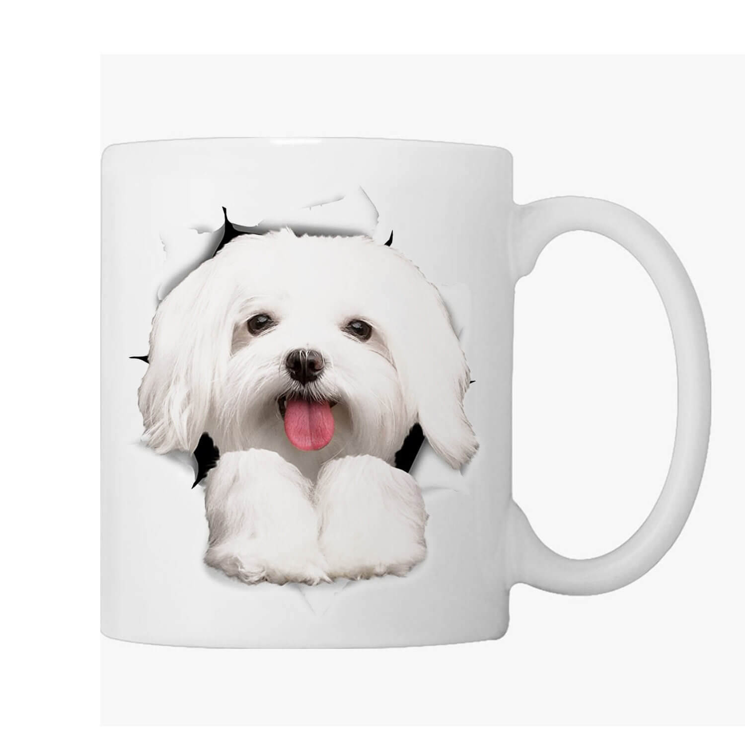 Custom Portrait Ceramic Cup for Dog Lovers