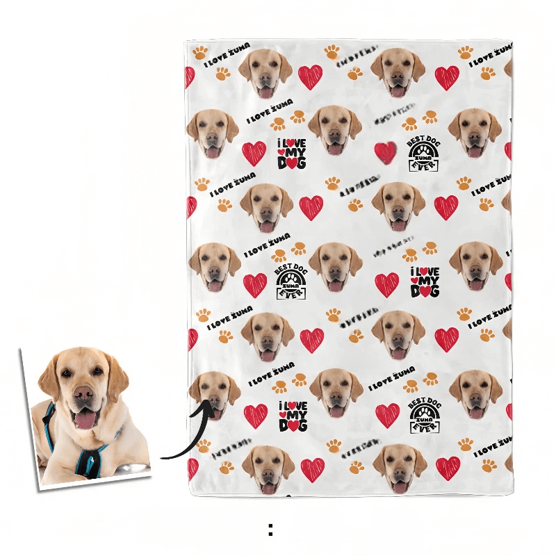 AikeDear -Custom Pet Photo Blanket