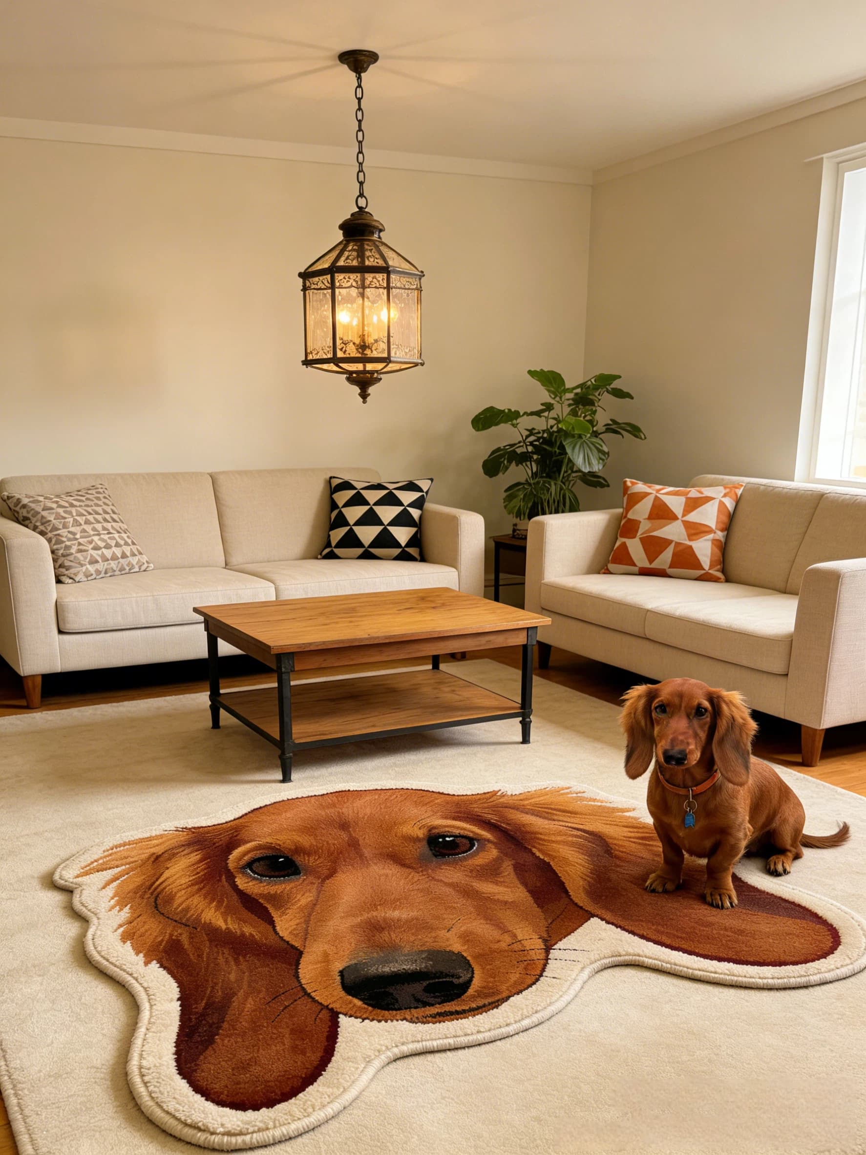 AikeDear-Custom Pet Shaped Rug