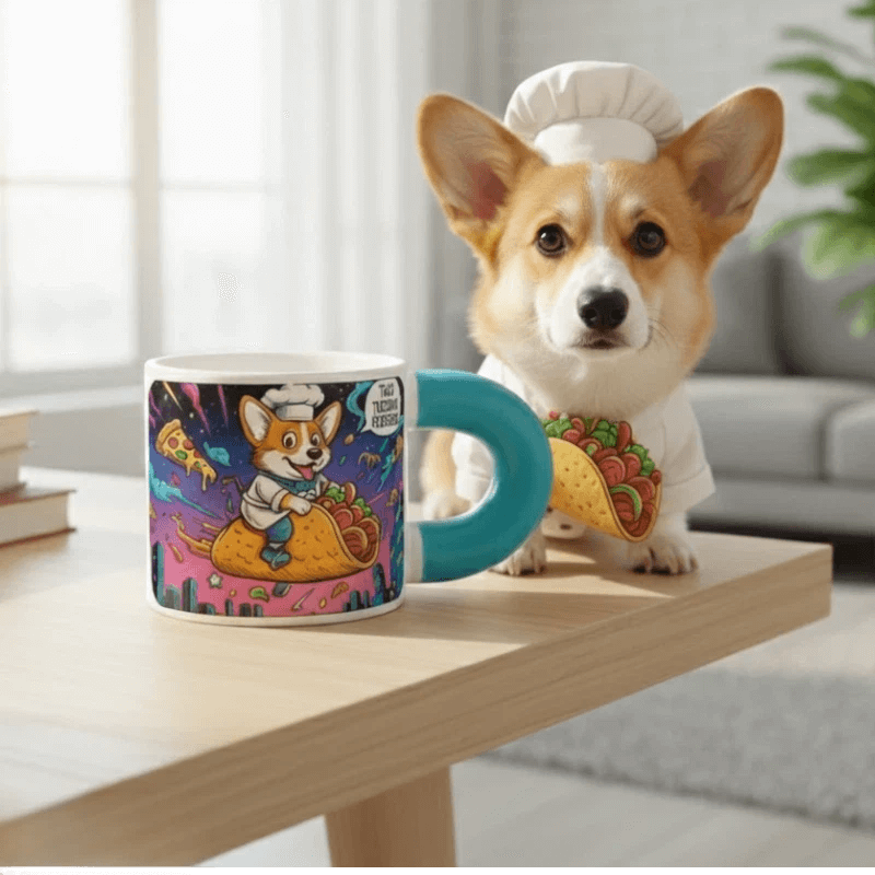 AikeDear-Personalized Funny Dog Portrait Mug
