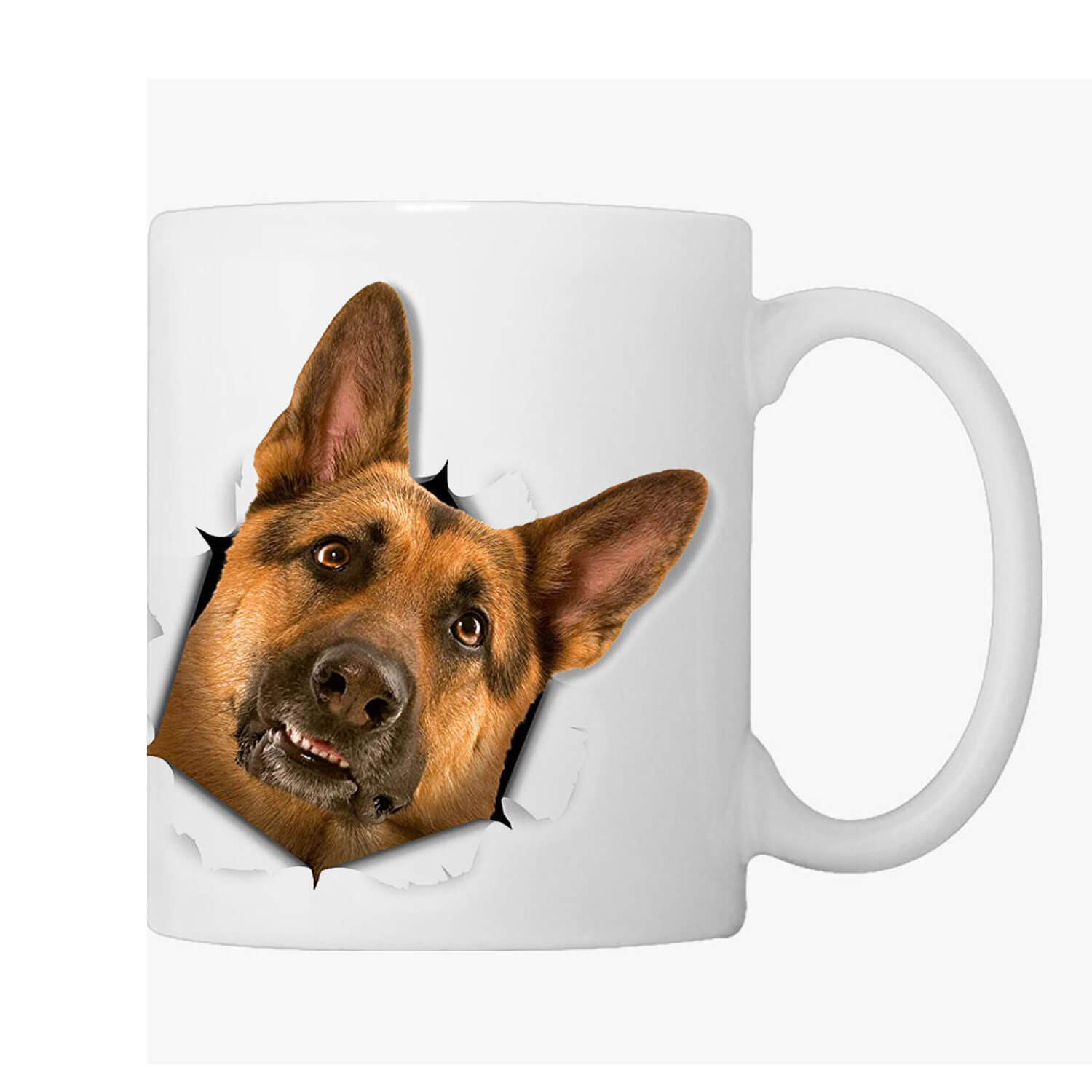 Custom Portrait Ceramic Cup for Dog Lovers