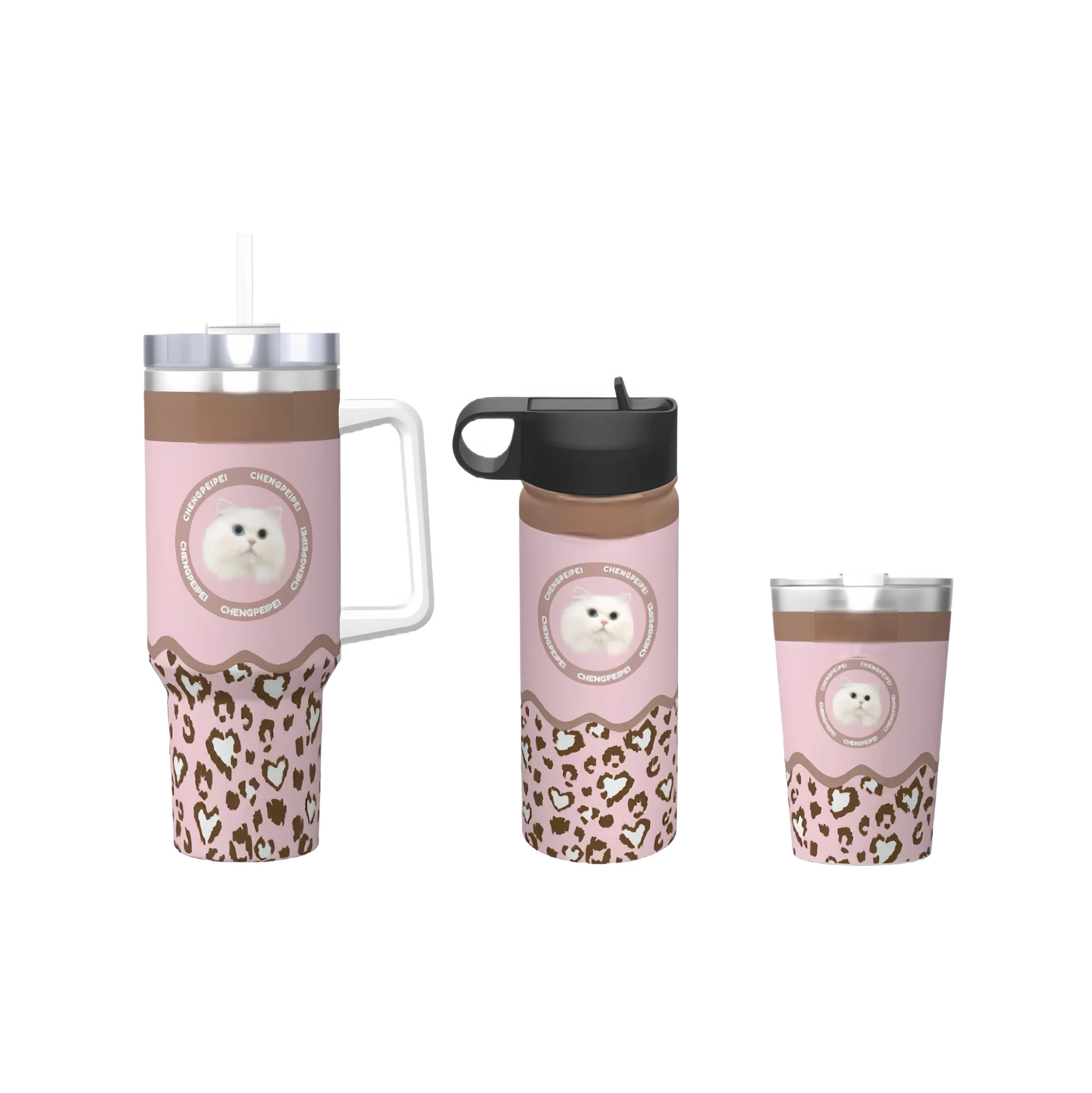 AikeDear -Custom Pet Face Stainless Steel Tumbler