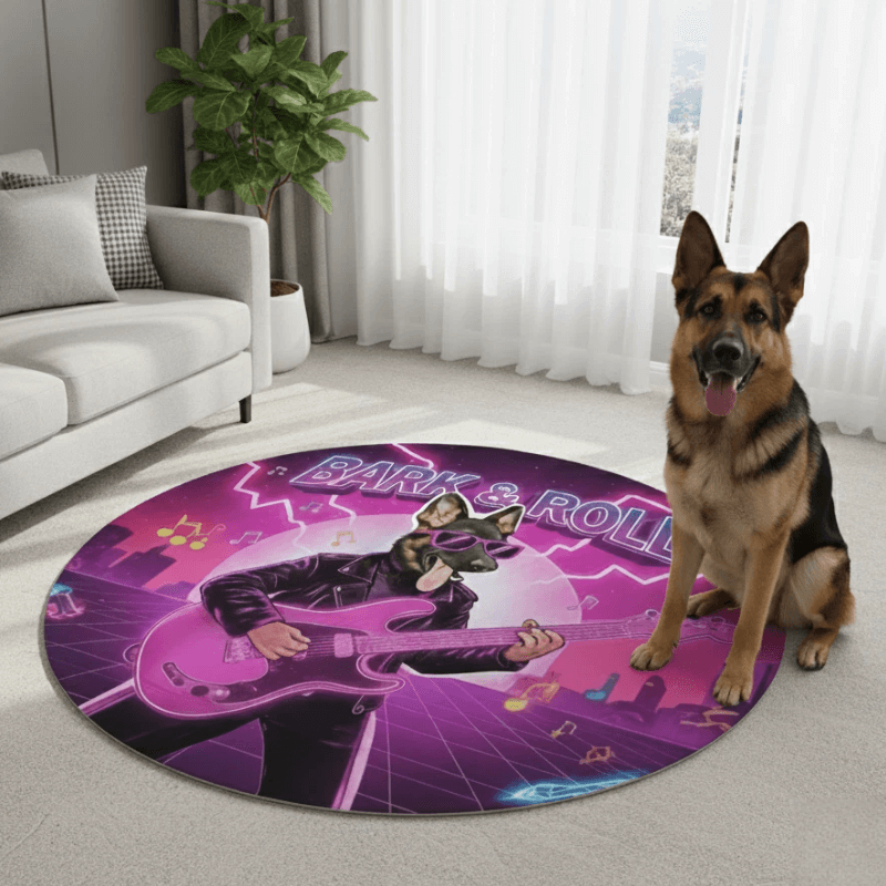 AikeDear- Custom Pet portrait Cartoon Funny rug