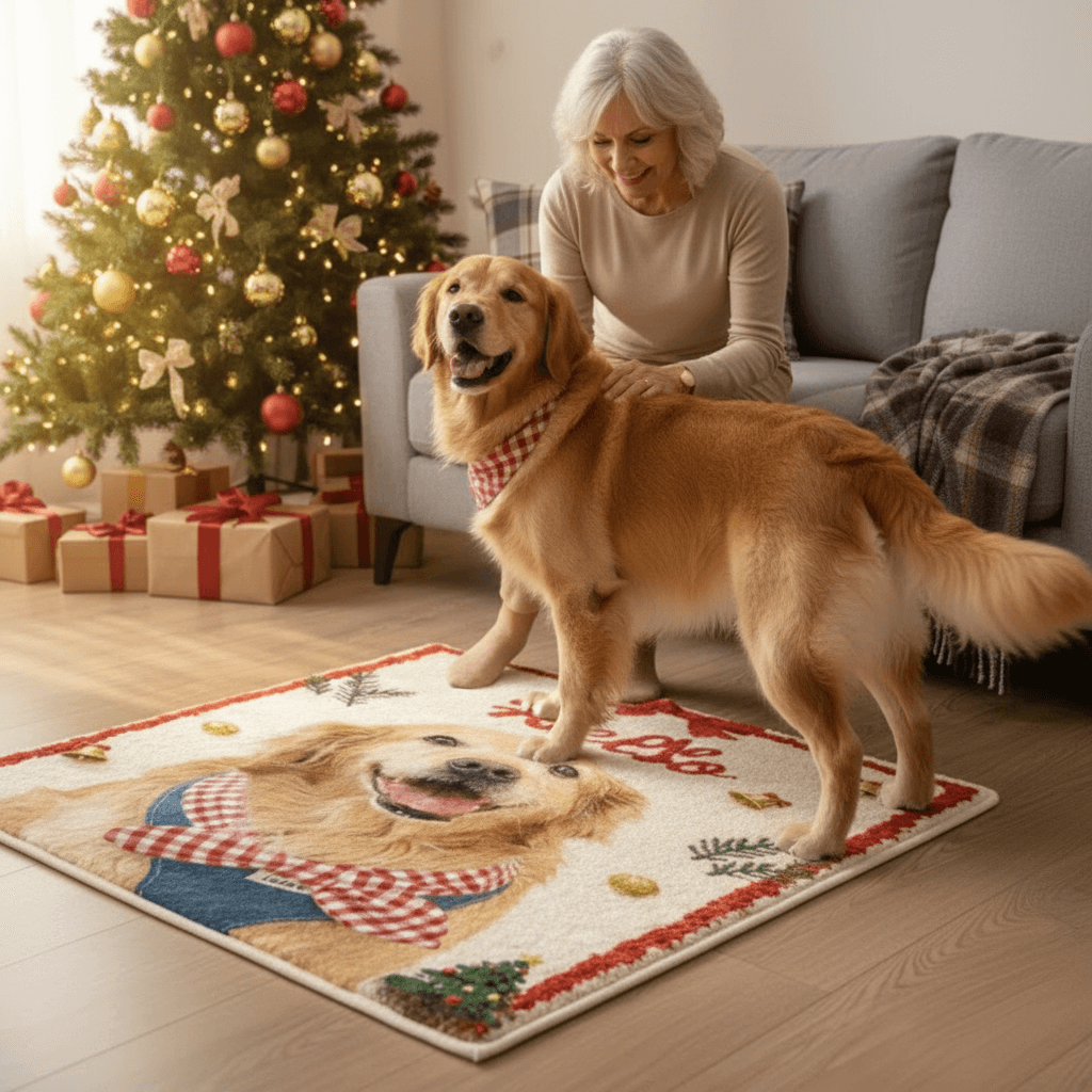 AikeDear-Custom Realistic Pet Portrait Rug