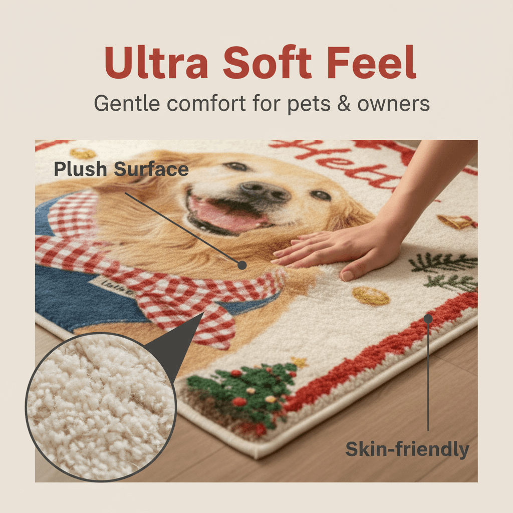 AikeDear-Custom Realistic Pet Portrait Rug