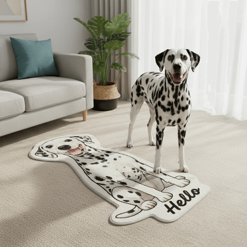 AikeDear-Custom Pet Shaped Rug
