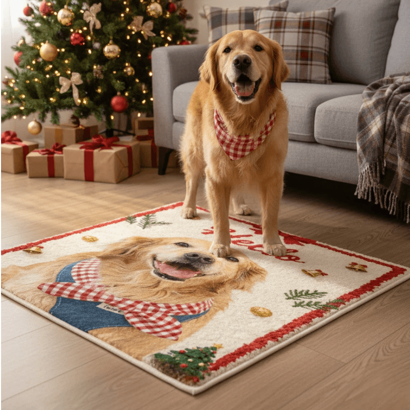 AikeDear-Custom Realistic Pet Portrait Rug