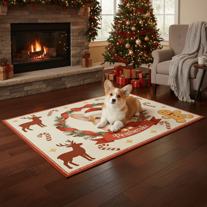 AikeDear-Custom Realistic Pet Portrait Rug