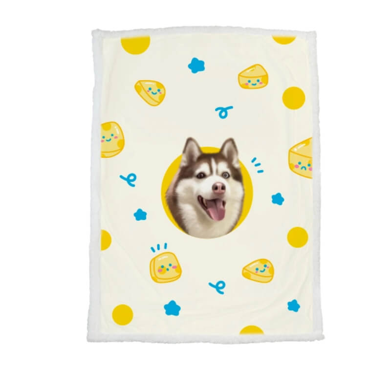 AikeDear-Custom Pet Portrait Blanket