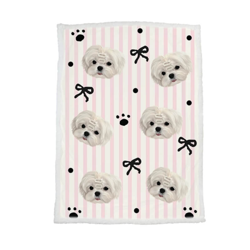 AikeDear-Custom Pet Portrait Blanket