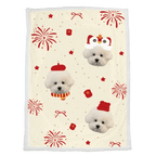 AikeDear-Custom Pet Portrait Blanket