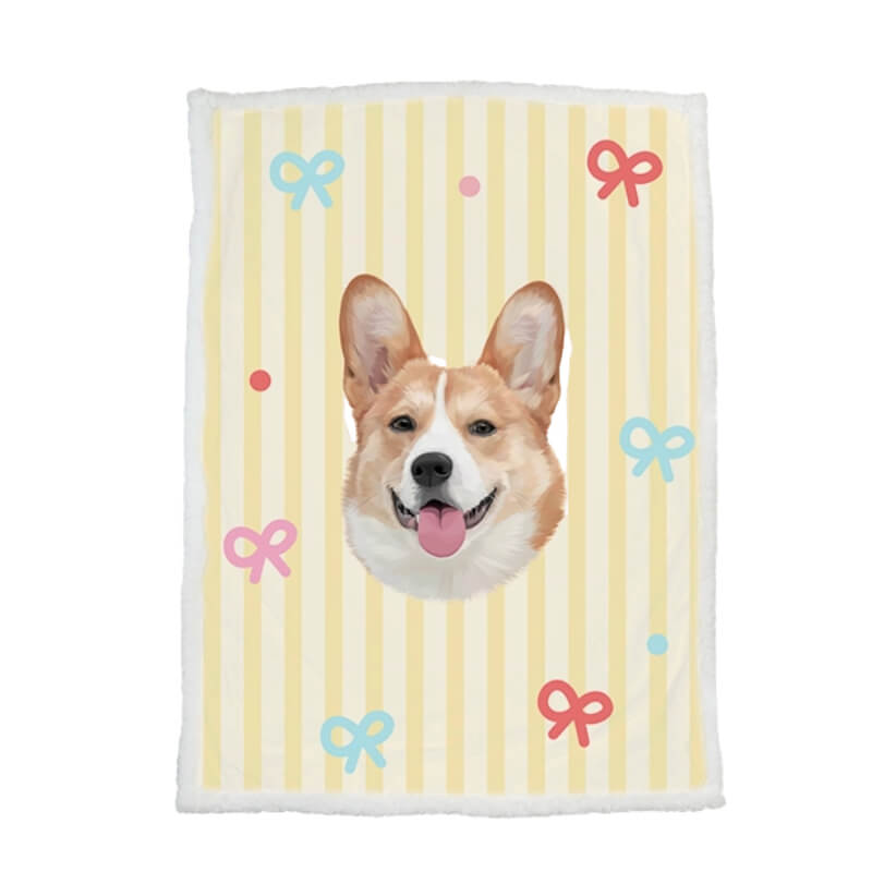 AikeDear-Custom Pet Portrait Blanket