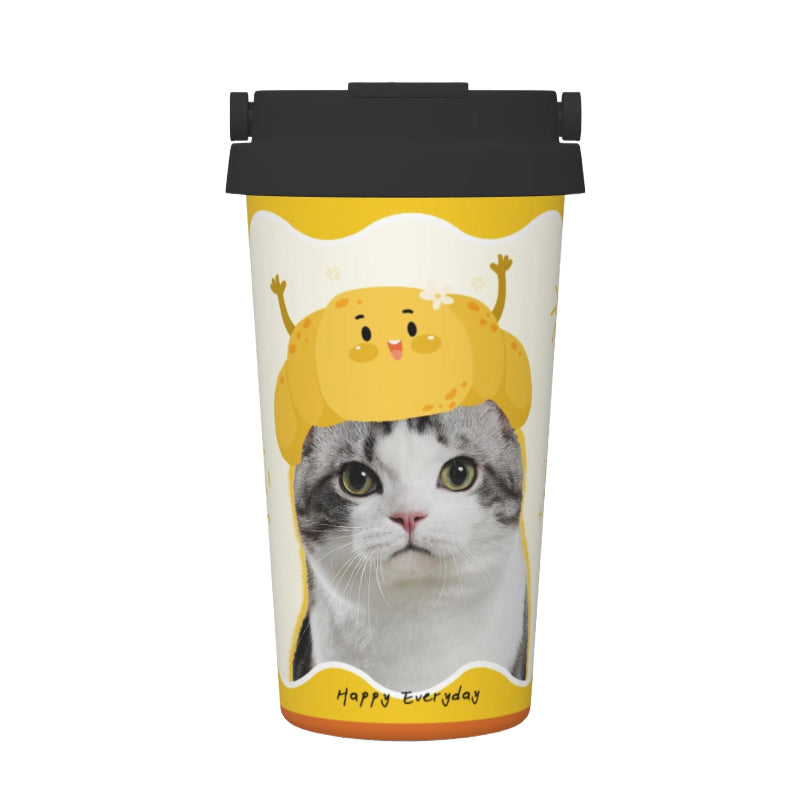 AikeDear - Custom Pet portrait Stainless Steel Coffee Cup