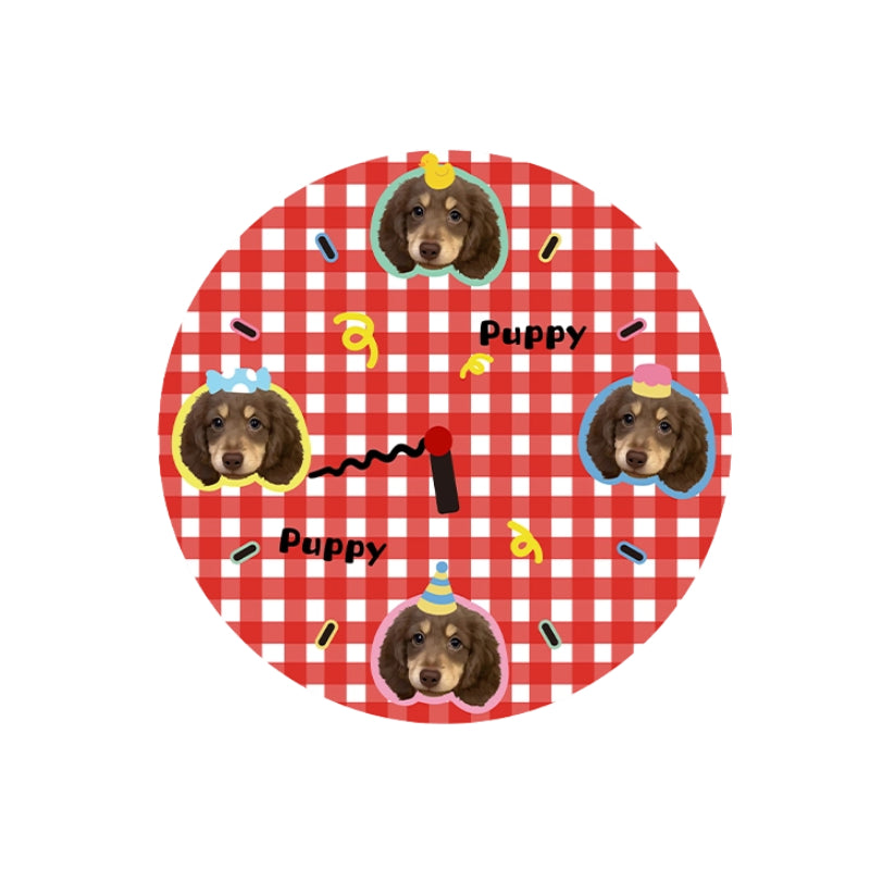 AikeDear - Custom Pet Portrait Circle Clock