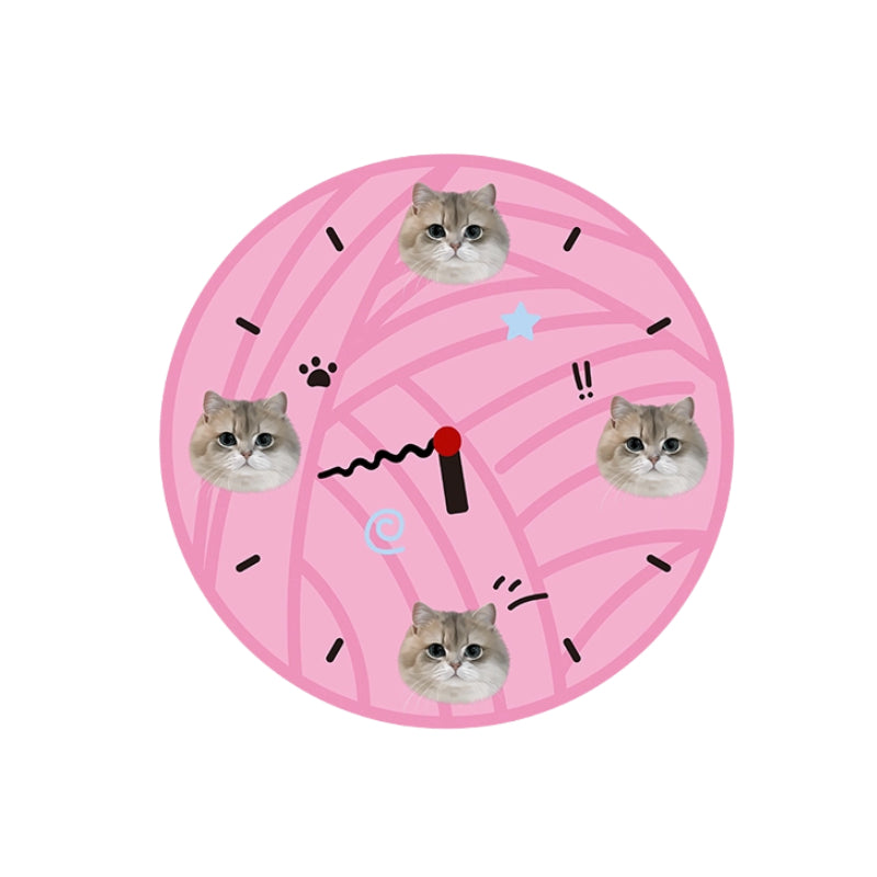 AikeDear - Custom Pet Portrait Circle Clock