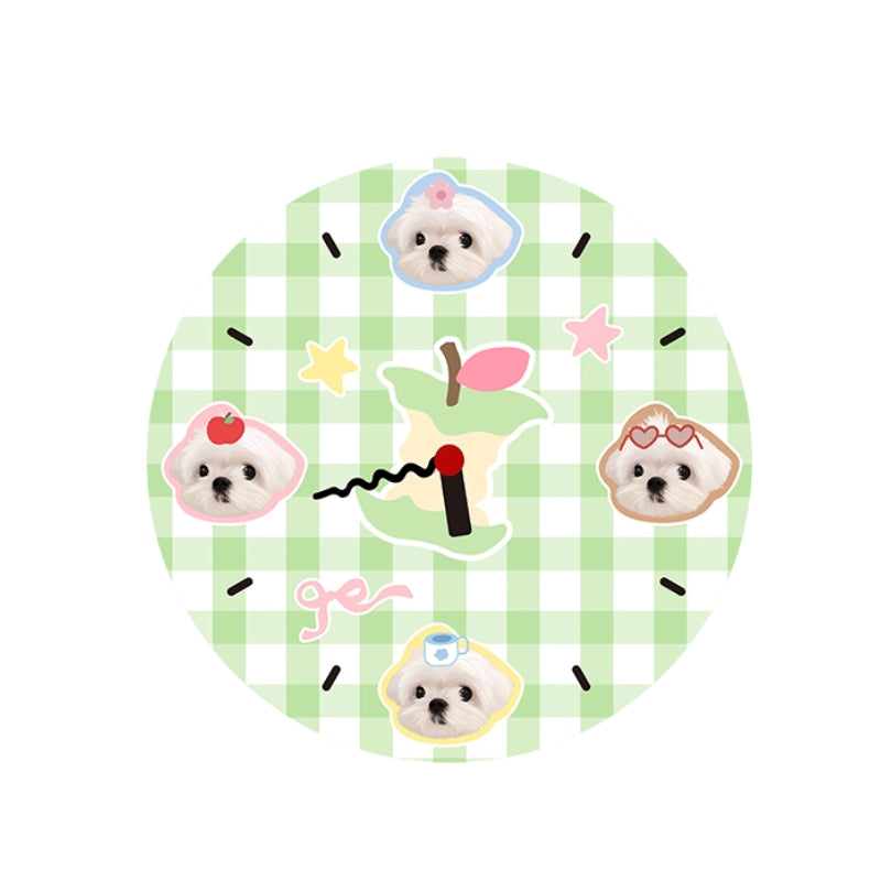 AikeDear - Custom Pet Portrait Circle Clock