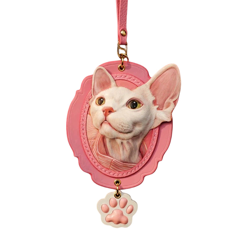 AikeDear -Pet Head Circle flower leather carving