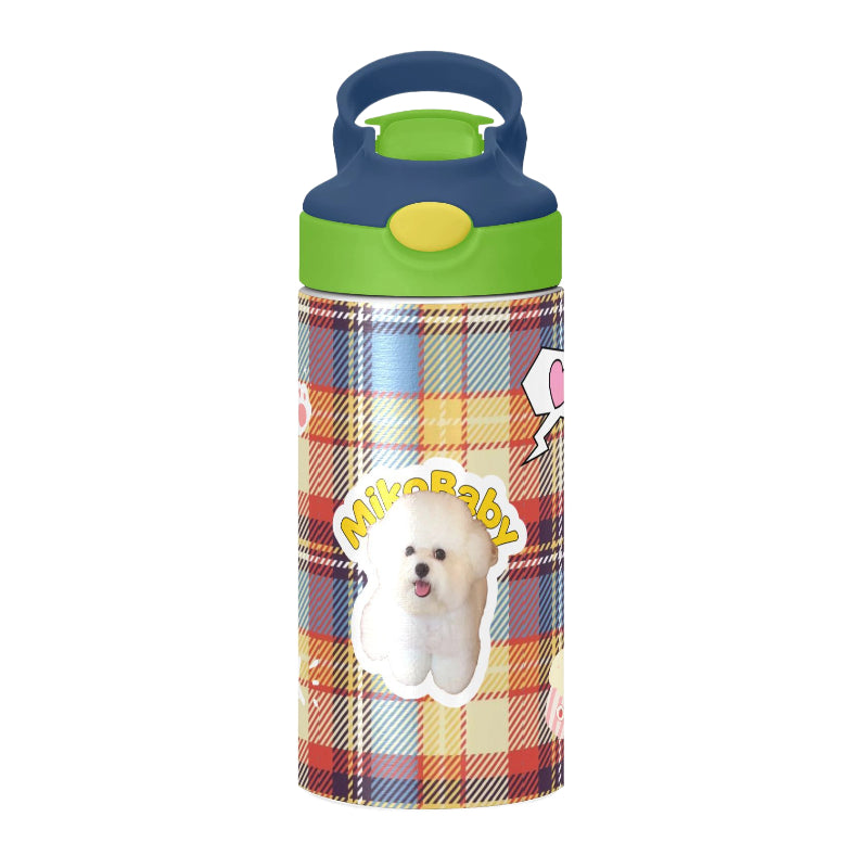 AikeDear - Customized Pet Portrait Kids Water Bottle