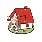 AikeDear - Custom Pet Portrait Acrylic Irregular Clock