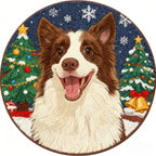 AikeDear-Custom pet portrait Christmas Keepsake Rug