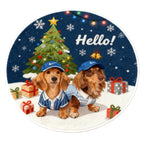 AikeDear-Custom pet portrait Christmas Keepsake Rug