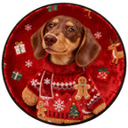 AikeDear-Custom pet portrait Christmas Keepsake Rug
