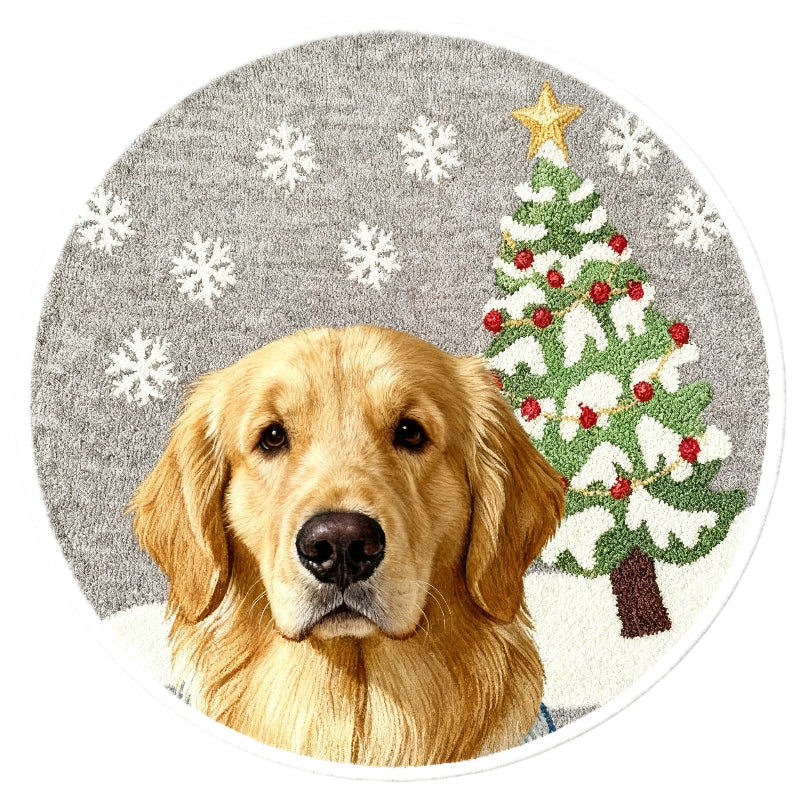 AikeDear - Custom Pet Illustration Portrait Rug-Christmas Gift