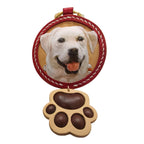 AikeDear -Custom Pet Portrait  Leather Carving Pendant