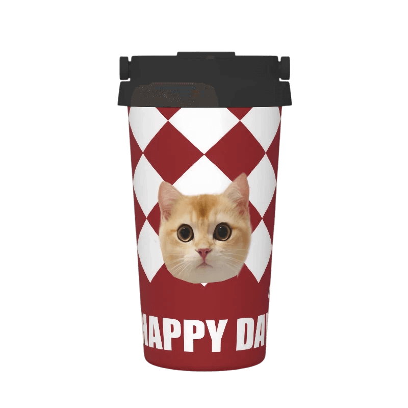 AikeDear - Custom Pet portrait Stainless Steel Coffee Cup